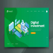 Isometric Digital Investment Web PSD and AI Vector