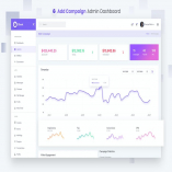 Ad Campaign Admin Dashboard UI Kit