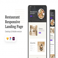Restaurant Responsive Landing Page
