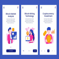 Onboarding Screen For Bitcoin Technology Apps