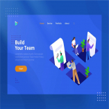 Team Work - Isometric Illustration 1.1