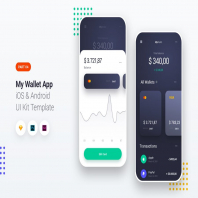 My Wallet App iOS & Android UI Kit Template 4