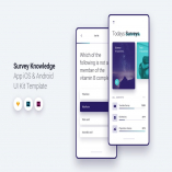 Survey App iOS & Android UI Kit Template 1