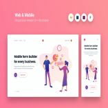 Web & Mobile Responsive Cover UI + Illustration 3