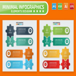 Puzzle Infographic Elements Design