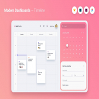 Modern Dashboard UI UX Kit Template Theme - 4
