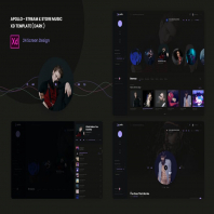 Stream & Store Music XD Template ( Dark version )