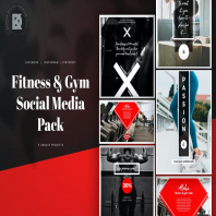 Fitness & Gym Social Media Banners Pack