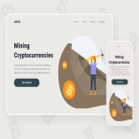 Mining Cryptocurrencies Illustration