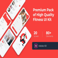 Gym and Fitness Mobile UI KIT for XD
