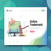 Online Trademark Web PSD and AI Vector Template