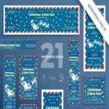 Christmas Travel Agency Banner Pack Template