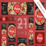 Pizza Restaurant Banner Pack Template