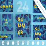 Summer Party Social Media Pack Template