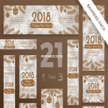 NewYear Party Banner Pack Template