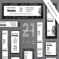 Forests Day Banner Pack Template