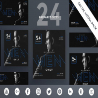 Menswear Collection Social Media Pack Template
