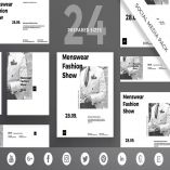 Menswear Show Social Media Pack Template