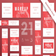 Makeup Courses Banner Pack Template