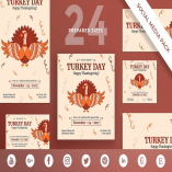 Thanksgiving Celebration Social Media Pack Templat