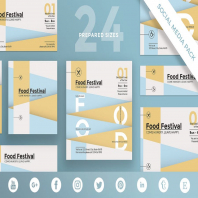 Food Festival Social Media Pack Template