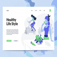 Healthy Life Creative Landing Page Template