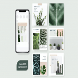 Natural Plants design set Templates