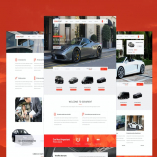 Genurent - Car Rental Service PSD Template