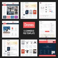 Drones - E-Commerce PSD Template
