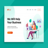 Flat Illustration Landing Pages