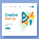 Creative Start Up Landing Page Illustration