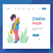 Creative People Landing Page Illustration
