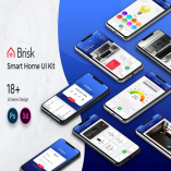 Brisk Smart Home Mobile App UI Kit