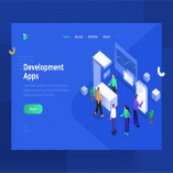 Application Development Illustration for Website