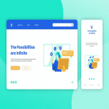 Illustration Landing Page & Onboarding Mobile App