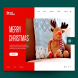 Merry Christmas Web Landing Page AI and PSD Vol.7