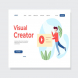 Visual Creator Landing Page Illustration