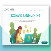 Cryptocurrency Exchange - Landing Page