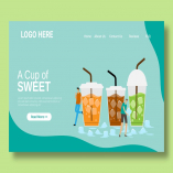 Ice Tea Drink - Landing Page