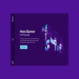 Oriox - Hero Banner Landing Page Template