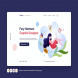 Freelancer activities web template Landing page