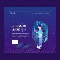 Virtualia - Premium Web Page Hero Banner
