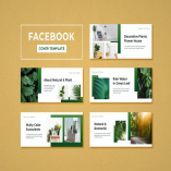 Facebook Cover Template Botanical