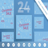 Christmas Shop Sale Social Media Pack Template