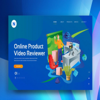 Online Product Review Web Header PSD and AI Vector