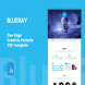 BlueRay - One Page Creative Portfolio PSD Template