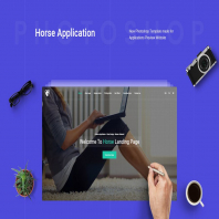 Horse App - PSD Template
