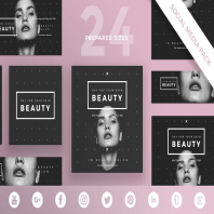 Beauty Salon Social Media Pack Template
