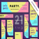 Color Party Banner Pack Template