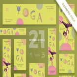 Yoga Workout Banner Pack Template